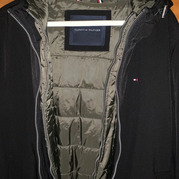 Tommy Hilfiger Soft Shell Hooded Bomber Jacket - Men’s Size X-Large - Picture 5 of 7